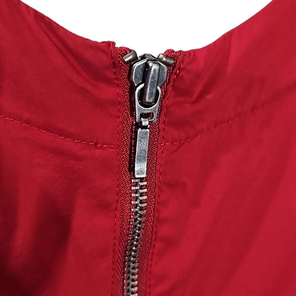 BCBGeneration Little Red Coctail Dress Cutouts Exposed Zipper Size 10 - Picture 10 of 17